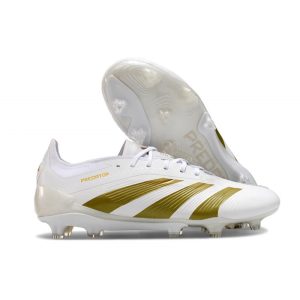 Adidas Predator 24 Elite FG Vit Guld för Herr Billiga Fotbollsskor Adidas Predator 24 Elite FG Vit Guld