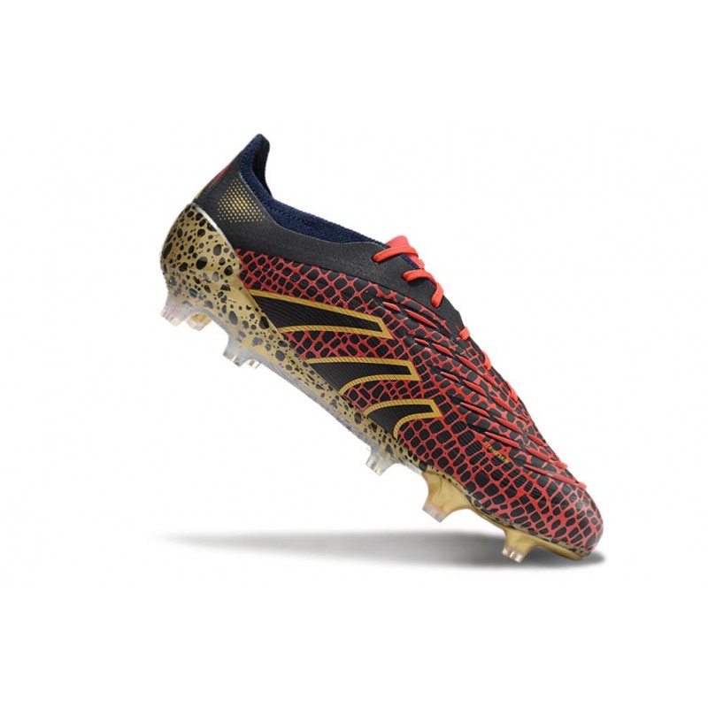 Adidas Predator 24 Elite FG Year Of The Snake -Lucid Red Guld Svart Limited Edition för Herr 5 Billiga Fotbollsskor Adidas Predator 24 Elite FG Year Of The Snake -Lucid Red Guld Svart Limited Edition 5