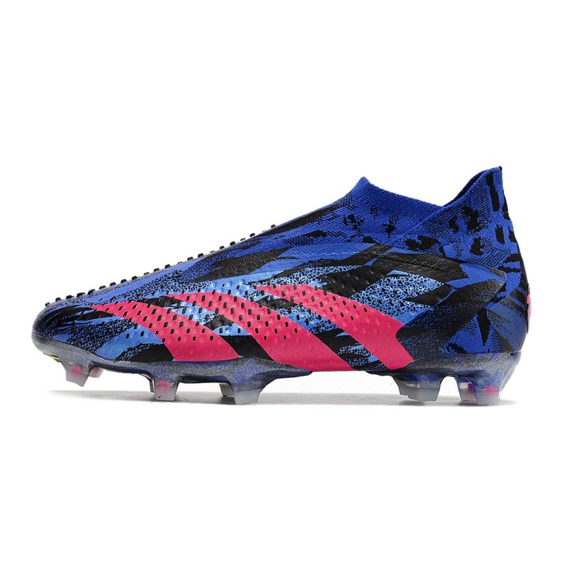 Adidas Predator Accuracy+ FG Fotbollsskor Lucid Blue Team Real Magenta Svart för Herr 4 Billiga Fotbollsskor Adidas Predator Accuracy+ FG Fotbollsskor Lucid Blue Team Real Magenta Svart 4