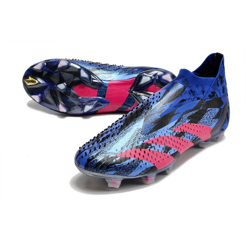 Adidas Predator Accuracy+ FG Fotbollsskor Lucid Blue Team Real Magenta Svart för Herr 7 Billiga Fotbollsskor Adidas Predator Accuracy+ FG Fotbollsskor Lucid Blue Team Real Magenta Svart 7