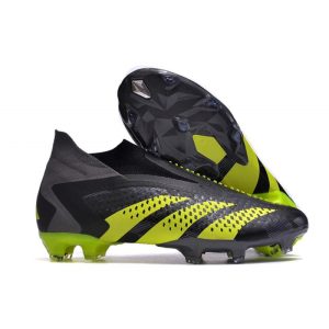 Adidas Predator Accuracy+ FG Fotbollsskor Svart Grön för Herr Billiga Fotbollsskor Adidas Predator Accuracy+ FG Fotbollsskor Svart Grön