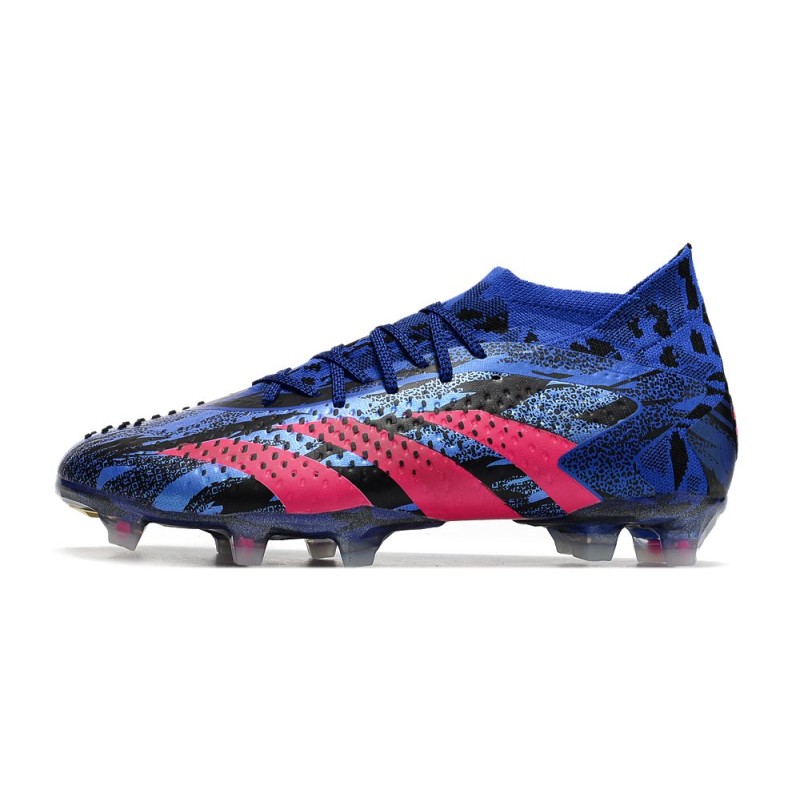 Adidas Predator Accuracy.1 FG Blå Röd för Herr 4 Billiga Fotbollsskor Adidas Predator Accuracy.1 FG Blå Röd 4
