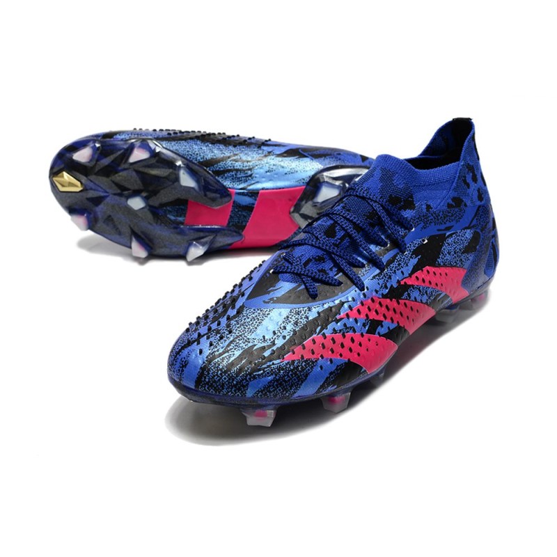 Adidas Predator Accuracy.1 FG Blå Röd för Herr 7 Billiga Fotbollsskor Adidas Predator Accuracy.1 FG Blå Röd 7