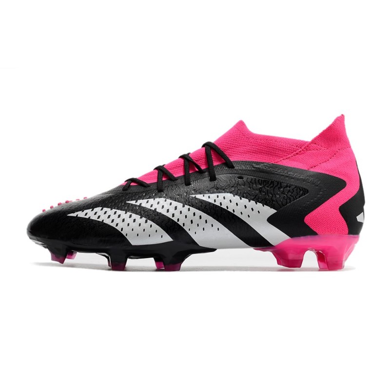 Adidas Predator Accuracy.1 FG Svart Vit Rosa för Herr 4 Billiga Fotbollsskor Adidas Predator Accuracy.1 FG Svart Vit Rosa 4