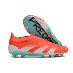 Adidas Predator Elite Laceless FG Röd Vit Blå för Herr Billiga Fotbollsskor Adidas Predator Elite Laceless FG Röd Vit Blå