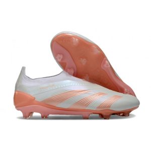 Adidas Predator Elite Snörlösa FG Blå Orange för Herr Billiga Fotbollsskor Adidas Predator Elite Snörlösa FG Blå Orange