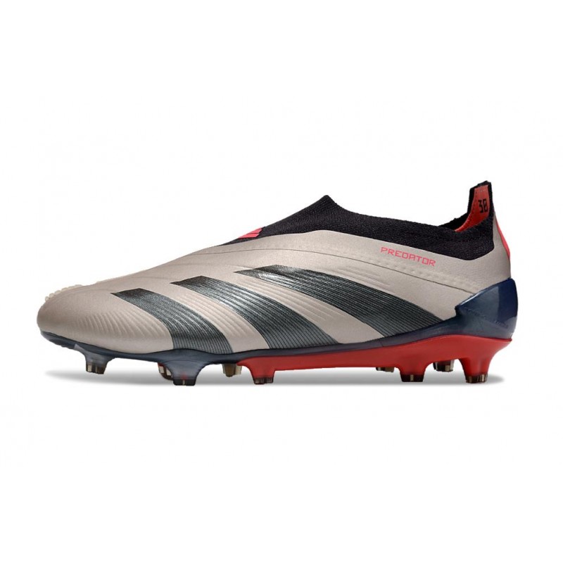 Adidas Predator Elite Snörlösa FG Vivid Horizon – Silver Röd Svart för Herr 4 Billiga Fotbollsskor Adidas Predator Elite Snörlösa FG Vivid Horizon – Silver Röd Svart 4