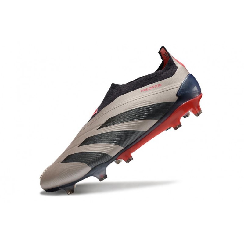 Adidas Predator Elite Snörlösa FG Vivid Horizon – Silver Röd Svart för Herr 8 Billiga Fotbollsskor Adidas Predator Elite Snörlösa FG Vivid Horizon – Silver Röd Svart 8