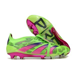 Adidas Predator Fold-over Tongue Elite FG Generation Pred Grön Rosa Lucid Lemon för Herr Billiga Fotbollsskor Adidas Predator Fold-over Tongue Elite FG Generation Pred Grön Rosa Lucid Lemon