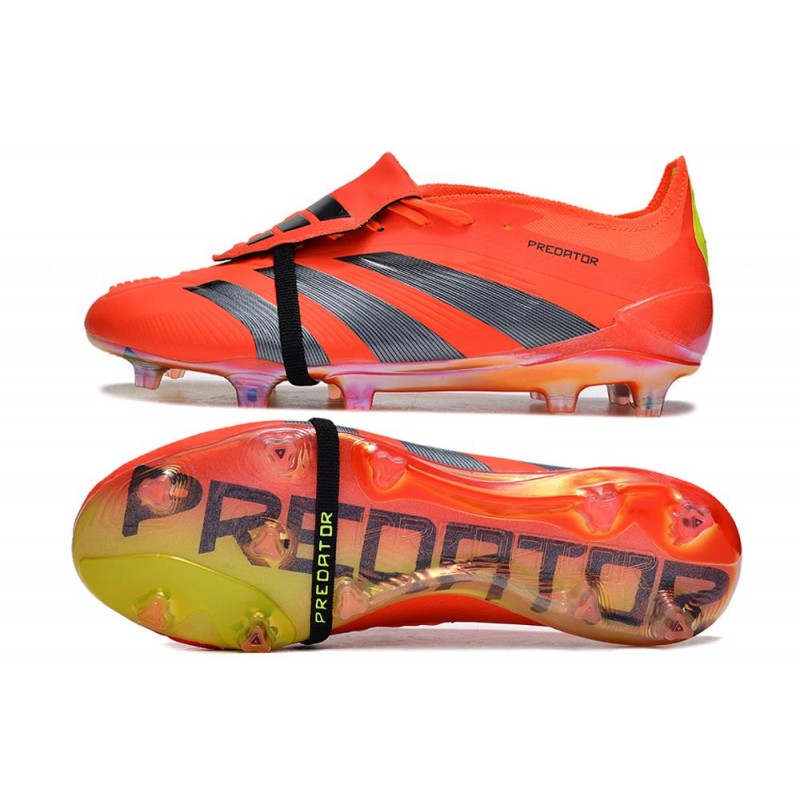 Adidas Predator Fold-over Tongue Elite FG Predstrike Röd Svart Gul LIMITED EDITION för Herr 5 Billiga Fotbollsskor Adidas Predator Fold-over Tongue Elite FG Predstrike Röd Svart Gul LIMITED EDITION 5