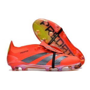 Adidas Predator Fold-over Tongue Elite FG Predstrike Röd Svart Gul LIMITED EDITION för Herr Billiga Fotbollsskor Adidas Predator Fold-over Tongue Elite FG Predstrike Röd Svart Gul LIMITED EDITION