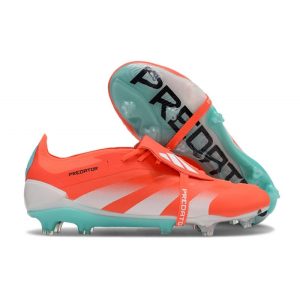 Adidas Predator Fold-over Tongue Elite FG Röd Vit Blå för Herr Billiga Fotbollsskor Adidas Predator Fold-over Tongue Elite FG Röd Vit Blå