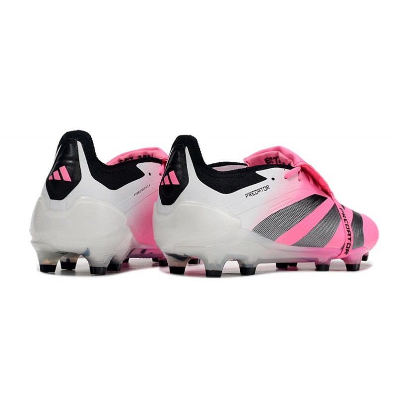 Adidas Predator Fold-over Tongue Elite FG Rosa Vit Svart för Herr 6 Billiga Fotbollsskor Adidas Predator Fold-over Tongue Elite FG Rosa Vit Svart 6