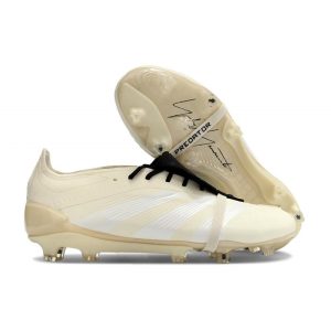Fotbollsskor Adidas Predator 24 Elite FT FG Beige Svart för Herr Billiga Fotbollsskor Fotbollsskor Adidas Predator 24 Elite FT FG Beige Svart