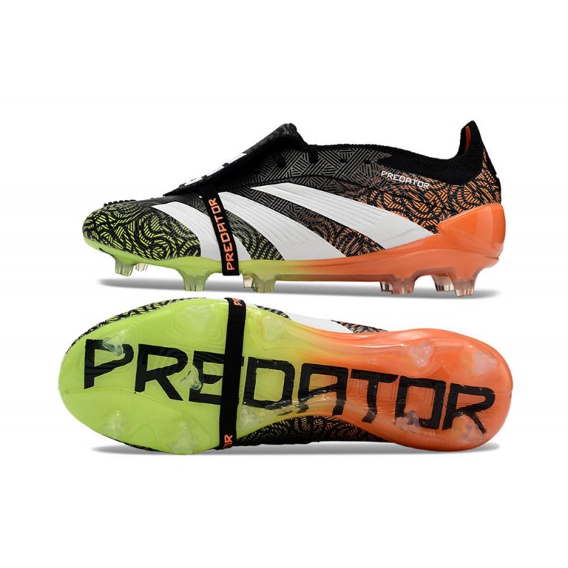 Fotbollsskor Adidas Predator 24 Elite FT FG Orange Svart Vit Grön för Herr 5 Billiga Fotbollsskor Fotbollsskor Adidas Predator 24 Elite FT FG Orange Svart Vit Grön 5