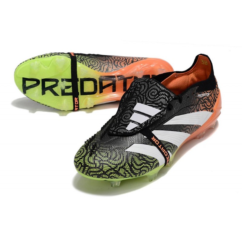 Fotbollsskor Adidas Predator 24 Elite FT FG Orange Svart Vit Grön för Herr 7 Billiga Fotbollsskor Fotbollsskor Adidas Predator 24 Elite FT FG Orange Svart Vit Grön 7