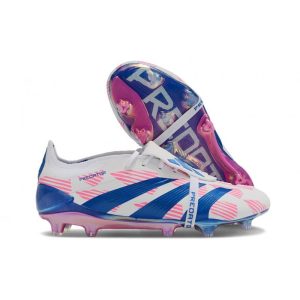 Fotbollsskor Adidas Predator 24 Elite FT FG Reemergence -Vit Blå Rosa för Herr Billiga Fotbollsskor Fotbollsskor Adidas Predator 24 Elite FT FG Reemergence -Vit Blå Rosa