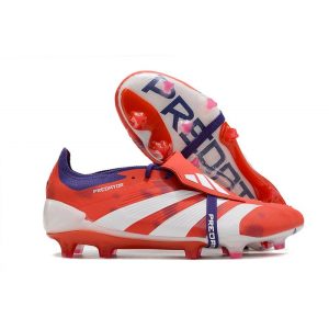 Fotbollsskor Adidas Predator 24 Elite FT FG Röd Vit för Herr Billiga Fotbollsskor Fotbollsskor Adidas Predator 24 Elite FT FG Röd Vit