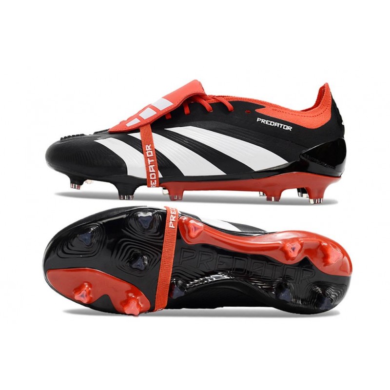 Fotbollsskor Adidas Predator 24 Elite FT FG Solar Energy – Svart Vit Röd för Herr 5 Billiga Fotbollsskor Fotbollsskor Adidas Predator 24 Elite FT FG Solar Energy – Svart Vit Röd 5