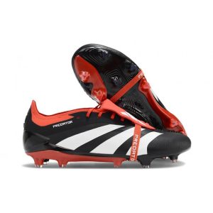 Fotbollsskor Adidas Predator 24 Elite FT FG Solar Energy – Svart Vit Röd för Herr Billiga Fotbollsskor Fotbollsskor Adidas Predator 24 Elite FT FG Solar Energy – Svart Vit Röd