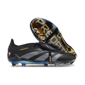 Fotbollsskor Adidas Predator 24 Elite FT FG Svart Grå för Herr Billiga Fotbollsskor Fotbollsskor Adidas Predator 24 Elite FT FG Svart Grå