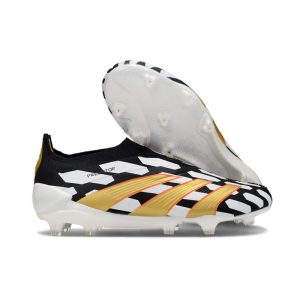 Fotbollsskor Adidas Predator 24 Elite FT FG Svart Vit Guld för Herr Billiga Fotbollsskor Fotbollsskor Adidas Predator 24 Elite FT FG Svart Vit Guld