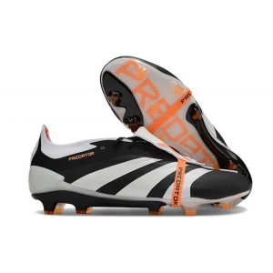Fotbollsskor Adidas Predator 24 Elite FT FG Svart Vit Orange för Herr Billiga Fotbollsskor Fotbollsskor Adidas Predator 24 Elite FT FG Svart Vit Orange
