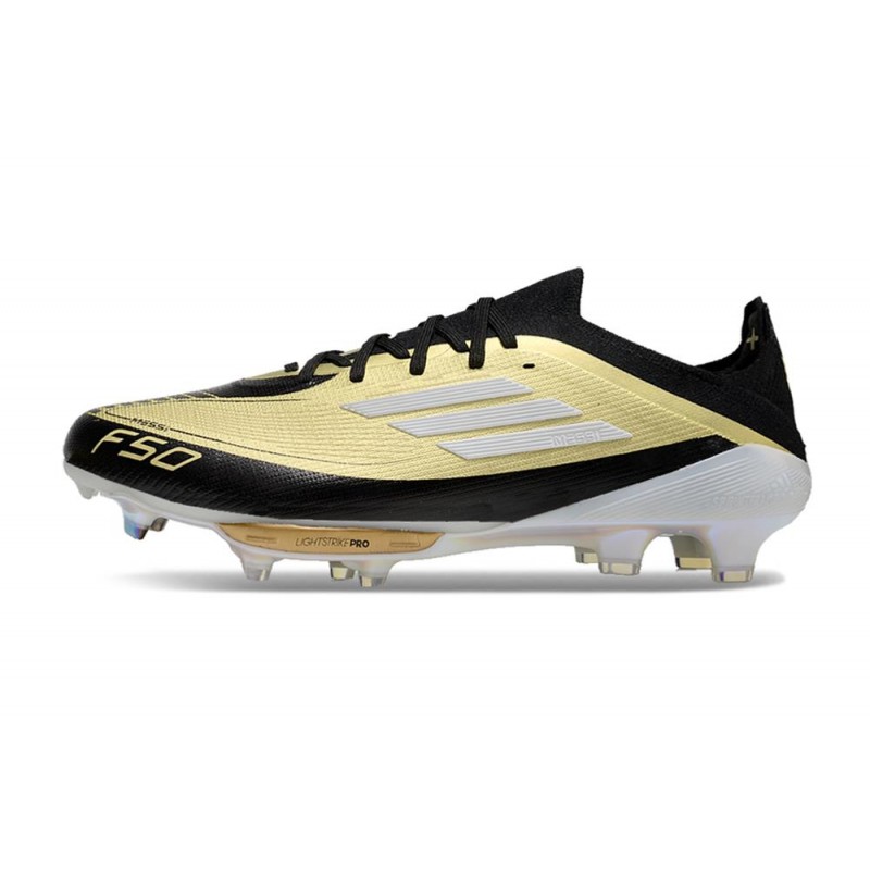 Fotbollsskor adidas F50 + Elite FG Guld Svart Vit för Herr 4 Billiga Fotbollsskor Fotbollsskor adidas F50 + Elite FG Guld Svart Vit 4