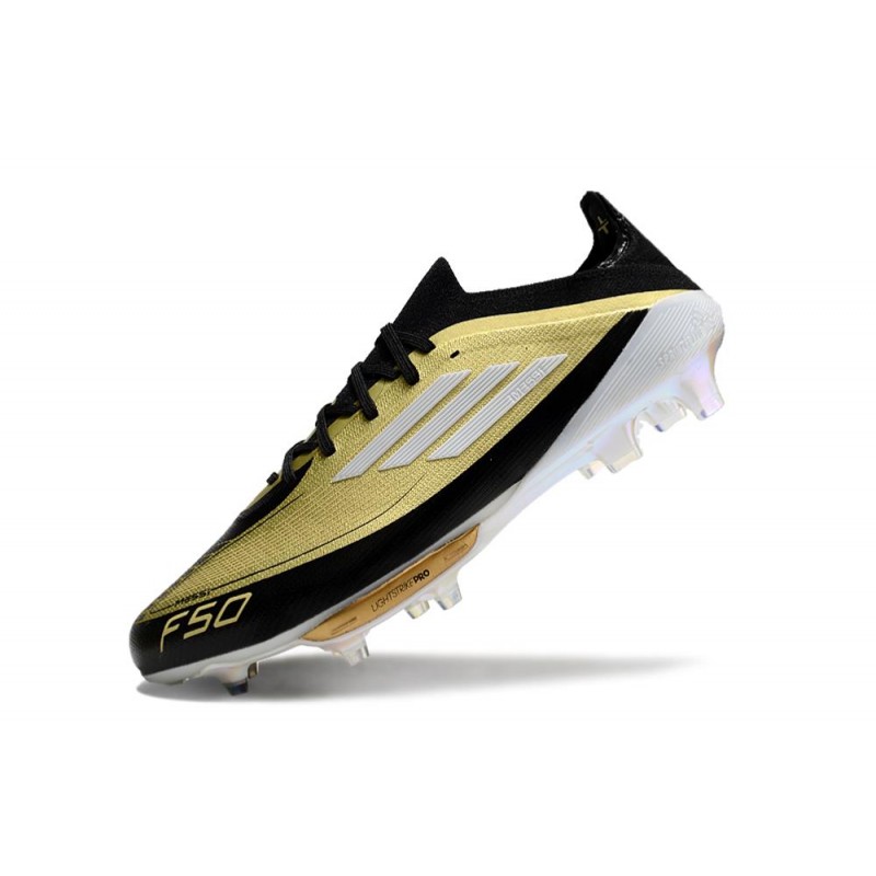 Fotbollsskor adidas F50 + Elite FG Guld Svart Vit för Herr 8 Billiga Fotbollsskor Fotbollsskor adidas F50 + Elite FG Guld Svart Vit 8