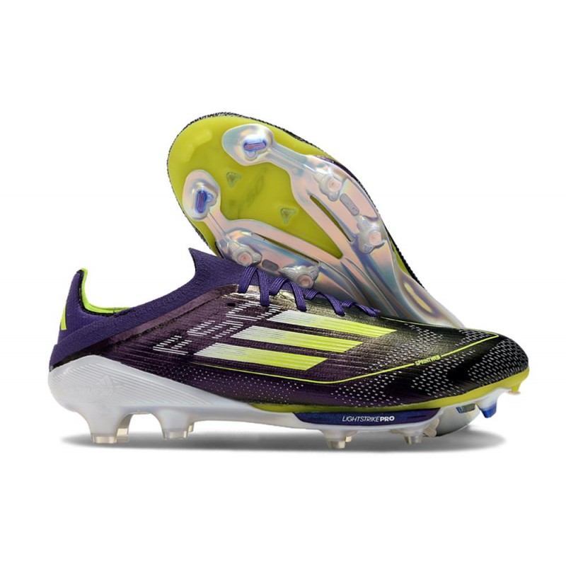 Fotbollsskor adidas F50 + Elite FG Lila Gul för Herr 3 Billiga Fotbollsskor Fotbollsskor adidas F50 + Elite FG Lila Gul 3