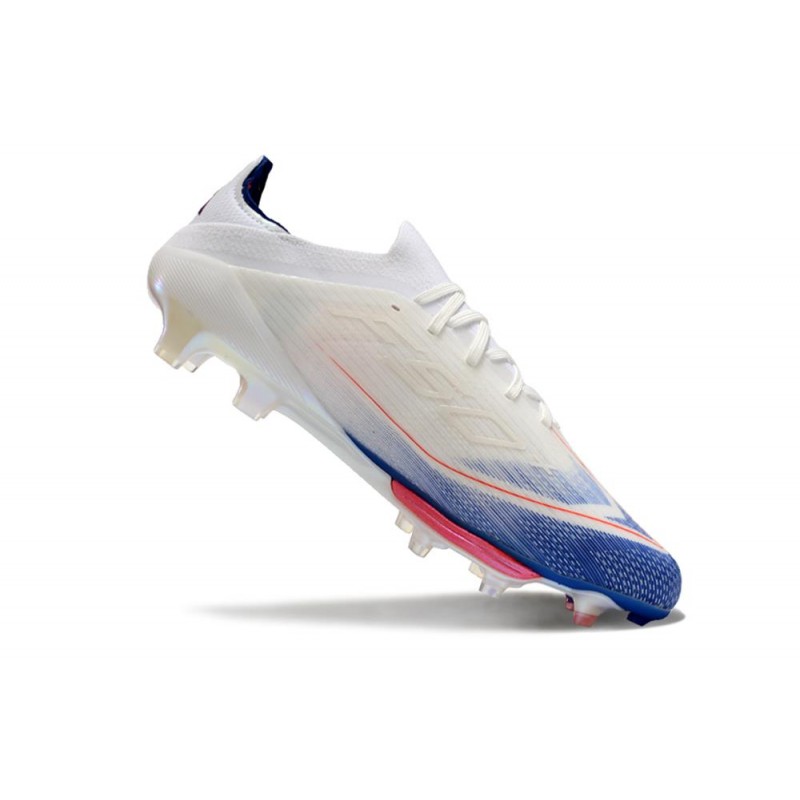 Fotbollsskor adidas F50 + Elite FG Vit Blå Röd för Herr 9 Billiga Fotbollsskor Fotbollsskor adidas F50 + Elite FG Vit Blå Röd 9
