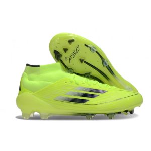 Skor adidas F50 Elite Mid FG Gul Svart för Herr Billiga Fotbollsskor Skor adidas F50 Elite Mid FG Gul Svart