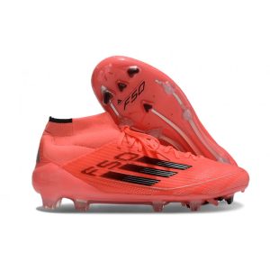 Skor adidas F50 Elite Mid FG Röd Svart för Herr Billiga Fotbollsskor Skor adidas F50 Elite Mid FG Röd Svart