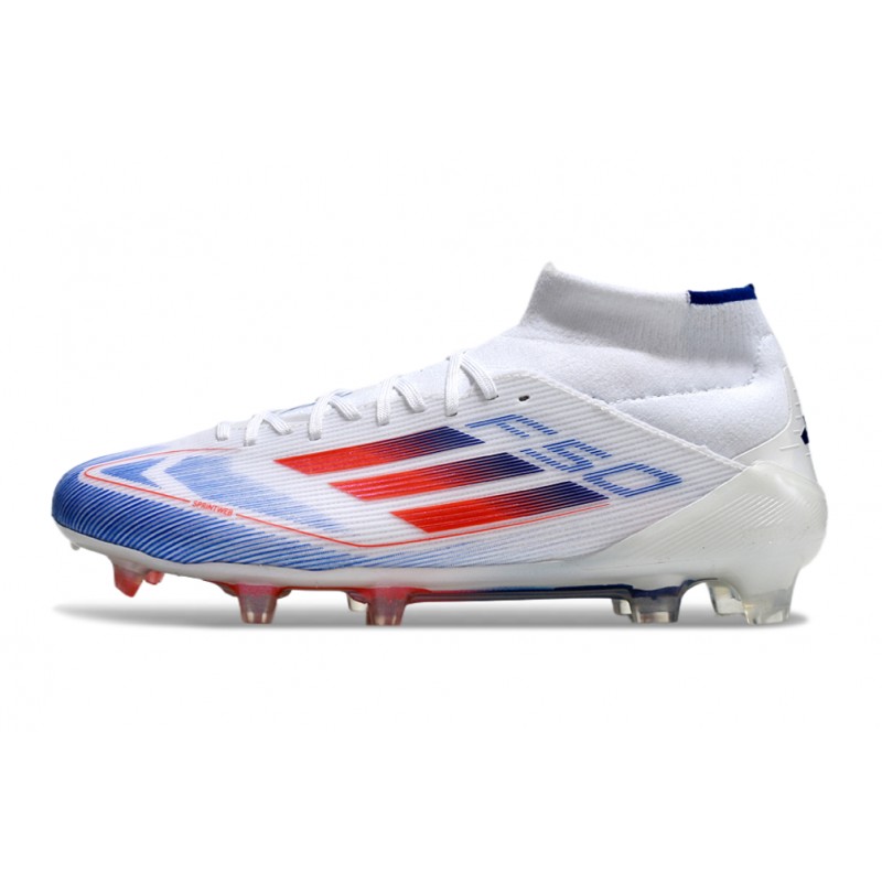 Skor adidas F50 Elite Mid FG Vit Röd Blå för Herr 4 Billiga Fotbollsskor Skor adidas F50 Elite Mid FG Vit Röd Blå 4