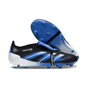 Skor adidas Predator Elite Foldover Tongue FG Svart Blå för Herr Billiga Fotbollsskor Skor adidas Predator Elite Foldover Tongue FG Svart Blå