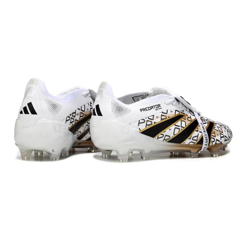 Skor adidas Predator Elite Foldover Tongue FG Vit Svart Guld för Herr 6 Billiga Fotbollsskor Skor adidas Predator Elite Foldover Tongue FG Vit Svart Guld 6
