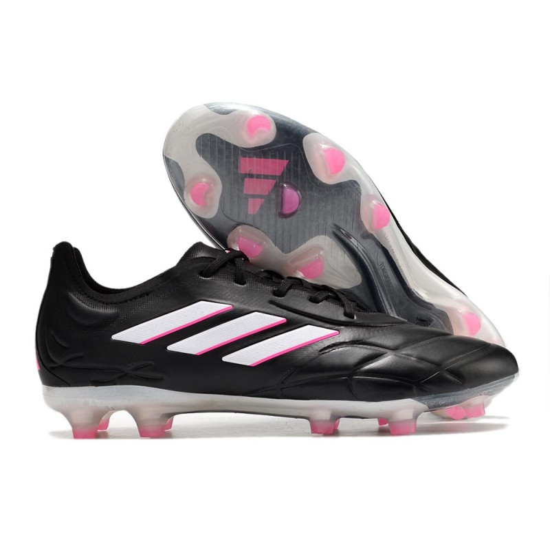 adidas Copa Pure.1 FG Svart Vit Rosa för Herr 3 Billiga Fotbollsskor adidas Copa Pure.1 FG Svart Vit Rosa 3