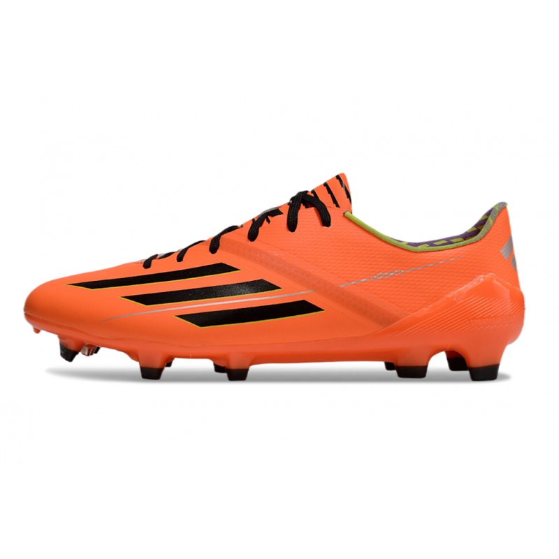 adidas F50 Elite FG Herr Orange Svart för Herr 4 Billiga Fotbollsskor adidas F50 Elite FG Herr Orange Svart 4
