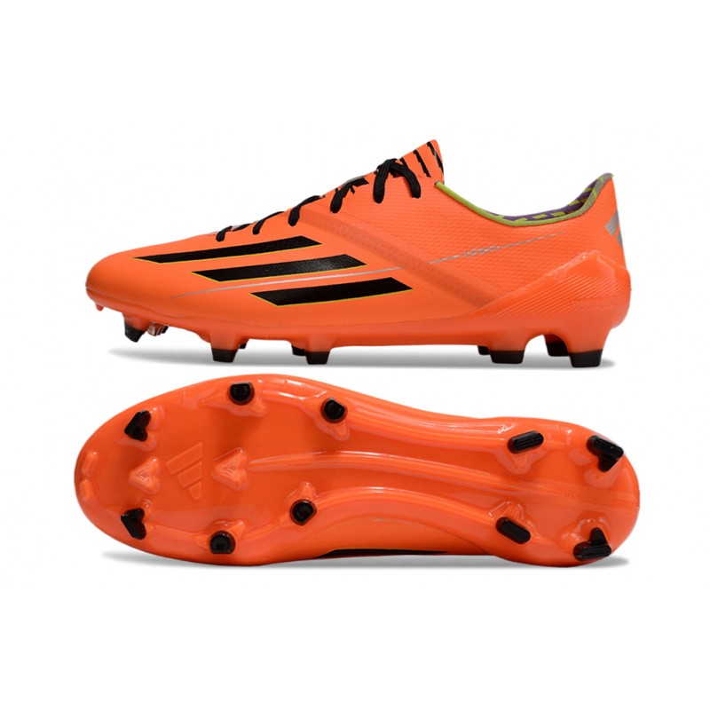 adidas F50 Elite FG Herr Orange Svart för Herr 5 Billiga Fotbollsskor adidas F50 Elite FG Herr Orange Svart 5