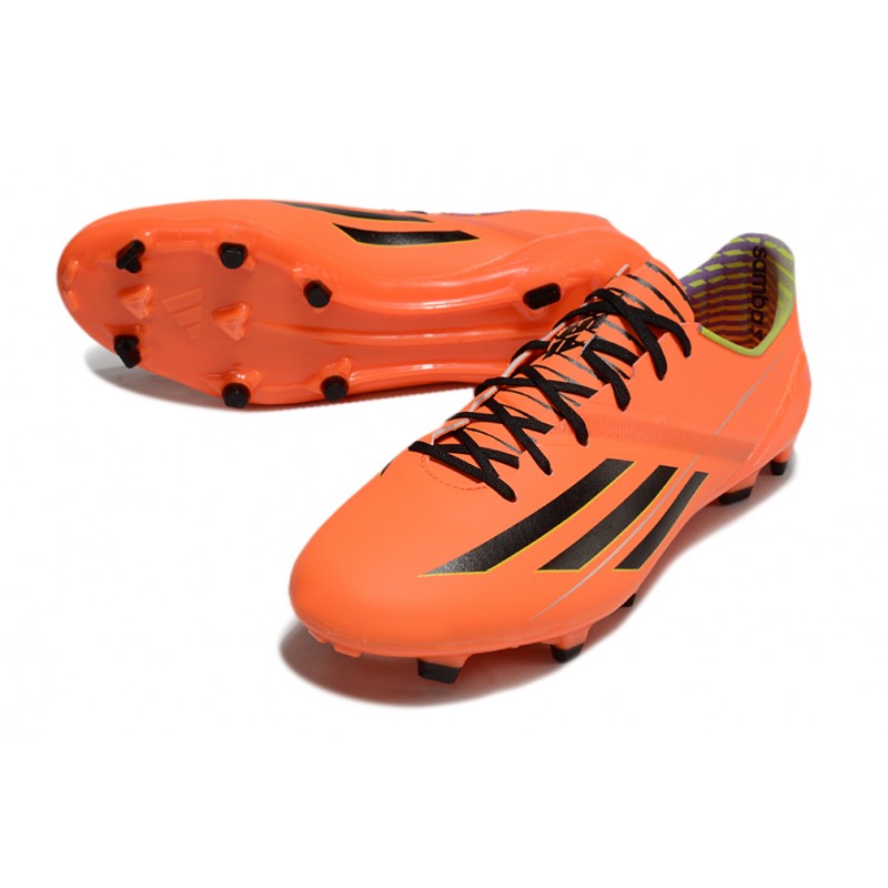 adidas F50 Elite FG Herr Orange Svart för Herr 7 Billiga Fotbollsskor adidas F50 Elite FG Herr Orange Svart 7