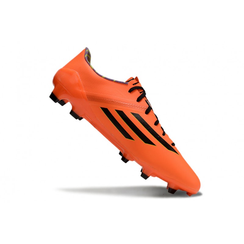 adidas F50 Elite FG Herr Orange Svart för Herr 9 Billiga Fotbollsskor adidas F50 Elite FG Herr Orange Svart 9