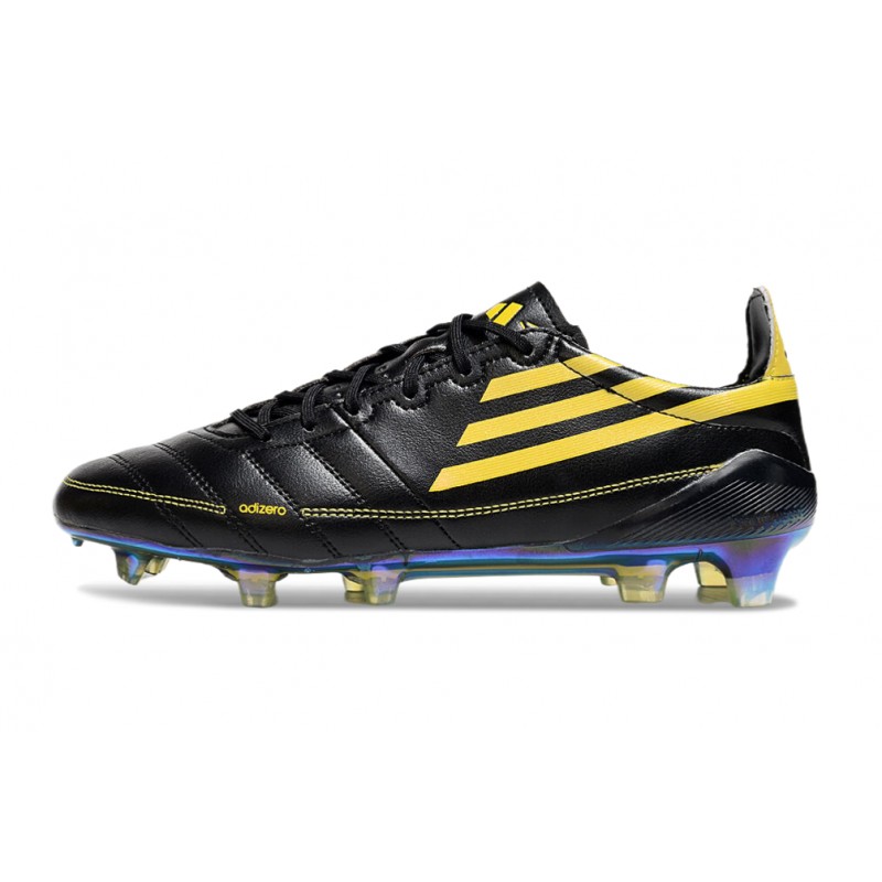 adidas F50 Elite FG Herr Svart Gul för Herr 4 Billiga Fotbollsskor adidas F50 Elite FG Herr Svart Gul 4