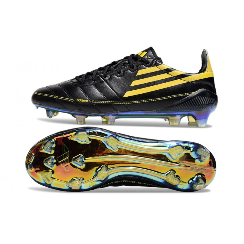 adidas F50 Elite FG Herr Svart Gul för Herr 5 Billiga Fotbollsskor adidas F50 Elite FG Herr Svart Gul 5
