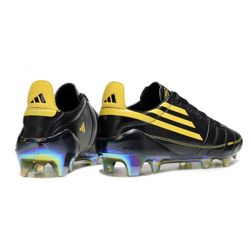 adidas F50 Elite FG Herr Svart Gul för Herr 6 Billiga Fotbollsskor adidas F50 Elite FG Herr Svart Gul 6