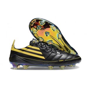 adidas F50 Elite FG Herr Svart Gul för Herr Billiga Fotbollsskor adidas F50 Elite FG Herr Svart Gul