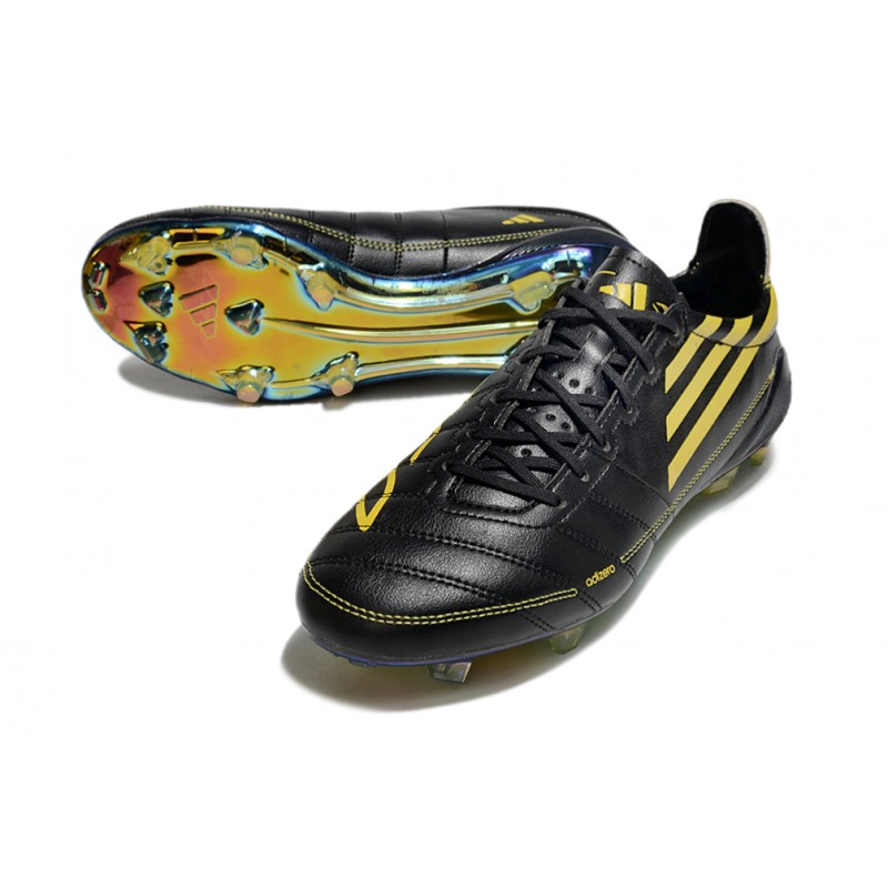 adidas F50 Elite FG Herr Svart Gul för Herr 7 Billiga Fotbollsskor adidas F50 Elite FG Herr Svart Gul 7