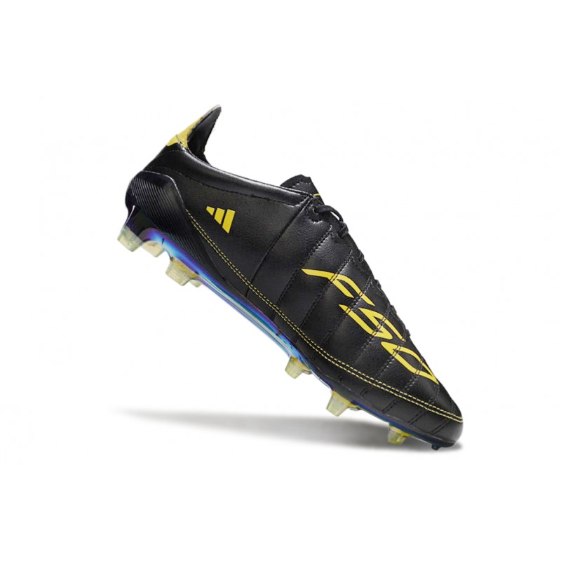 adidas F50 Elite FG Herr Svart Gul för Herr 9 Billiga Fotbollsskor adidas F50 Elite FG Herr Svart Gul 9