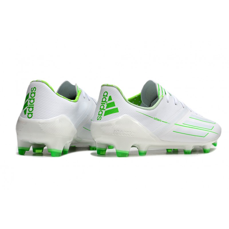 adidas F50 Elite FG Herr Vit Grön för Herr 6 Billiga Fotbollsskor adidas F50 Elite FG Herr Vit Grön 6