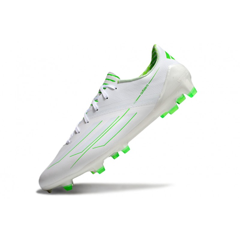 adidas F50 Elite FG Herr Vit Grön för Herr 8 Billiga Fotbollsskor adidas F50 Elite FG Herr Vit Grön 8
