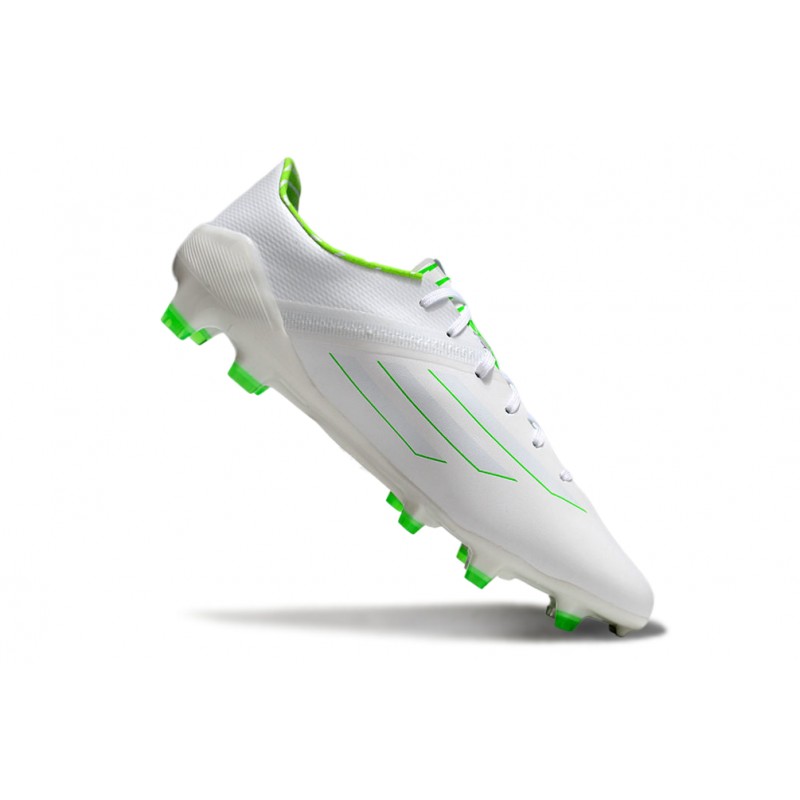 adidas F50 Elite FG Herr Vit Grön för Herr 9 Billiga Fotbollsskor adidas F50 Elite FG Herr Vit Grön 9